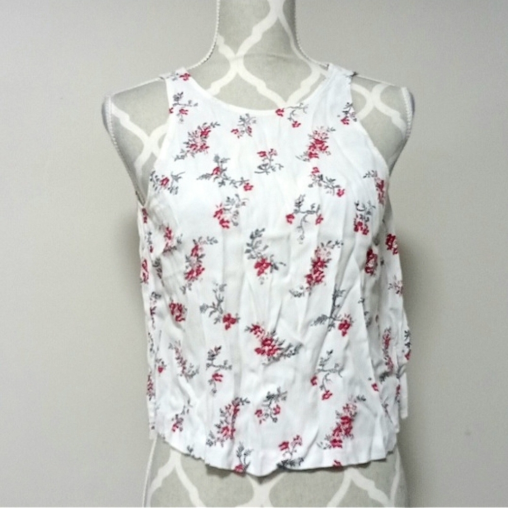 Dynamite Floral Back Tied Top